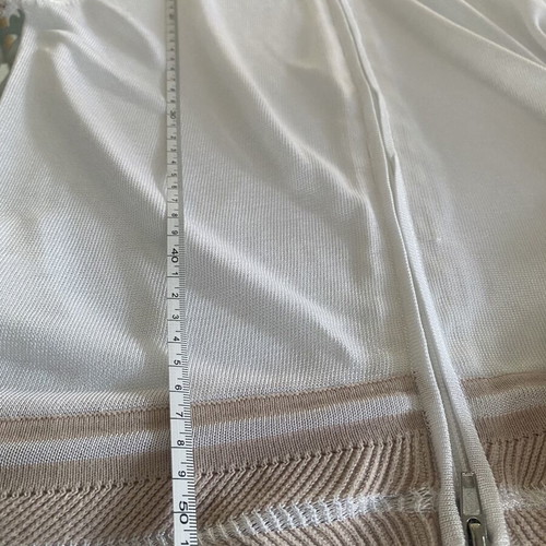 Stefanel summer jacket like new, white and beige, medium small