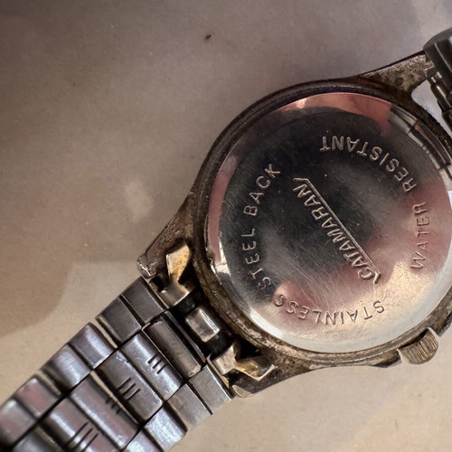 Catamaran vintage wristwatch used, silver