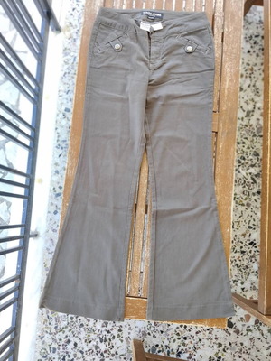 Γυναικείο παντελόνι Guess Jeans καμπάνα γκρι σαν καινούργιο