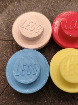 Lego style knobs like new, pair, 3D printed
