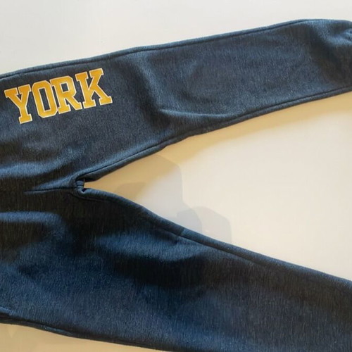 Two grey thick fabric sweatpants size 8