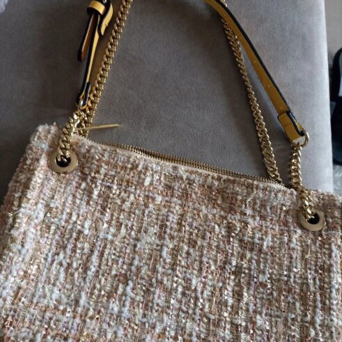 Zara knitted shoulder bag like new, multicolor