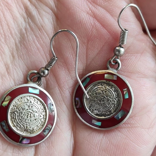 Art deco Mexican earrings