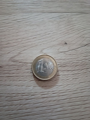 Bulgaria 1 Euro 2026 Error Coin Struck Through Grease Filled Die UNC