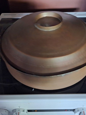 Copper tenzeris used pre-war pot with lid