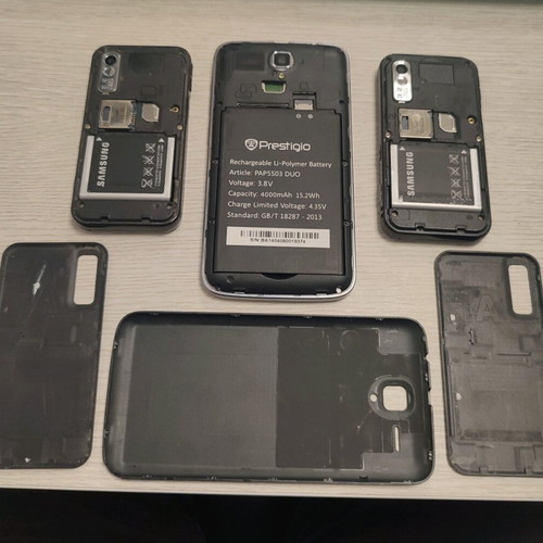 Samsung Star GT-S5233T and Prestigio MultiPhone 5517 DUO used old mobile phones