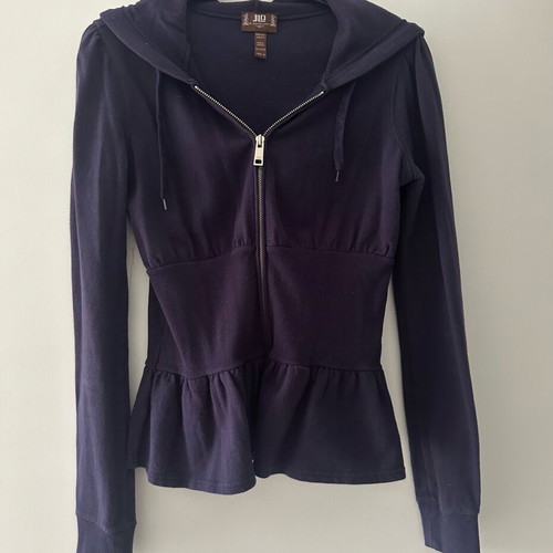 JLO Y2K vintage 2000s hoodie zip like new, purple, size M