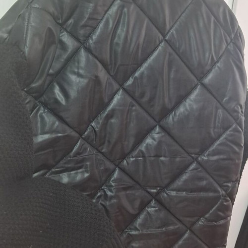 Light quilted jacket with knitted sleeves like new, size XL