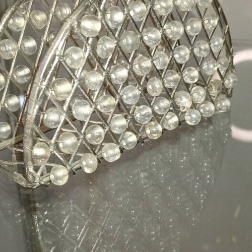 Vintage napkin holder with pearls like new