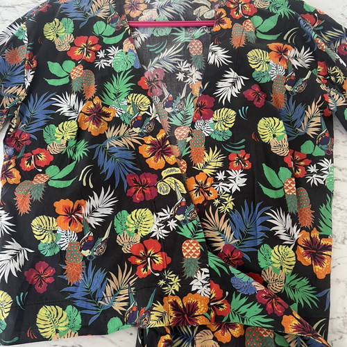 BSB floral cotton shirt like new with wrap tie