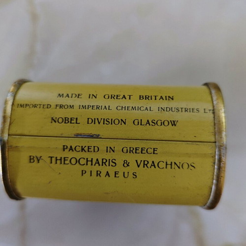 Metal box used from Nobel Glasgow 62 smokeless powder