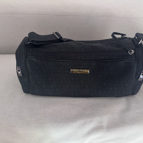 Sonia Rykiel fabric crossbody bag like new, black