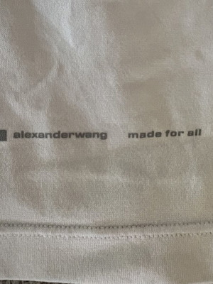 Alexander Wang Ribbed Tank Top, white, size M