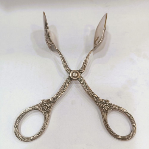 Sugar tongs used, Rococo Revival style, mid-20th century