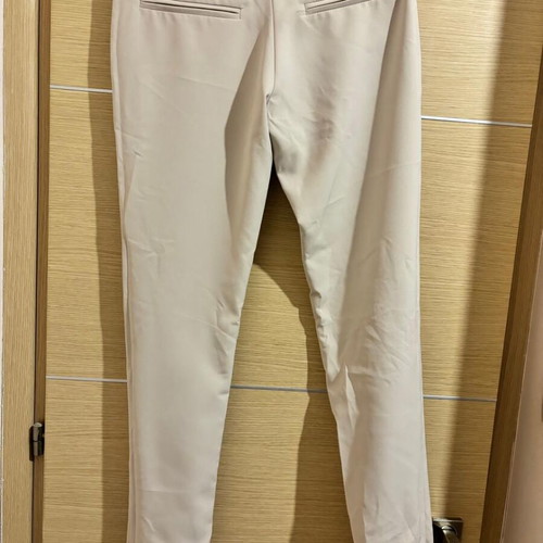 Fitted fabric pants like new, beige, size XS