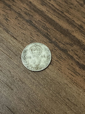 Silver coin England 1920 used