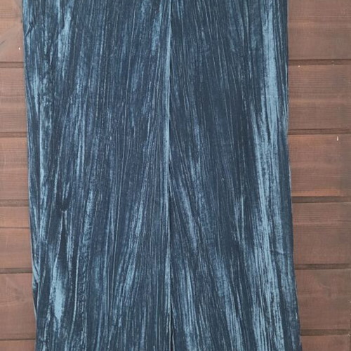 Medicine Everyday Therapy Teal Blue Crushed Velvet Wide-Leg Trousers New
