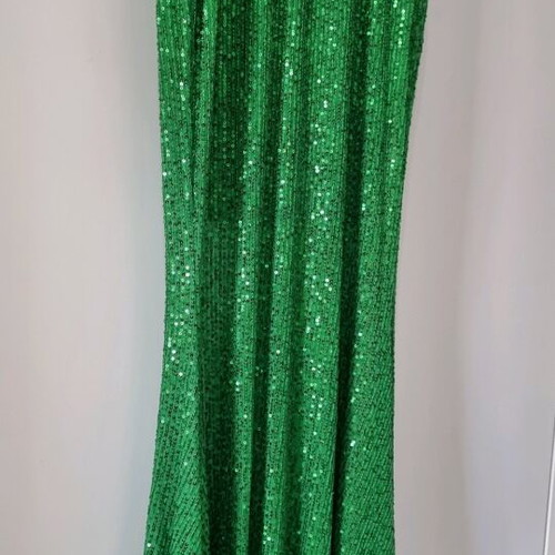 Dress new with sequins mermaid style, size S-M, green