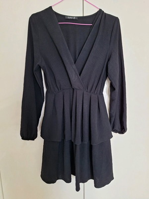 Wrap dress like new, black, size M
