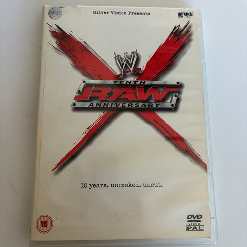 WWE 10th Anniversary RAW 2003 Silver Vision DVD used, good condition