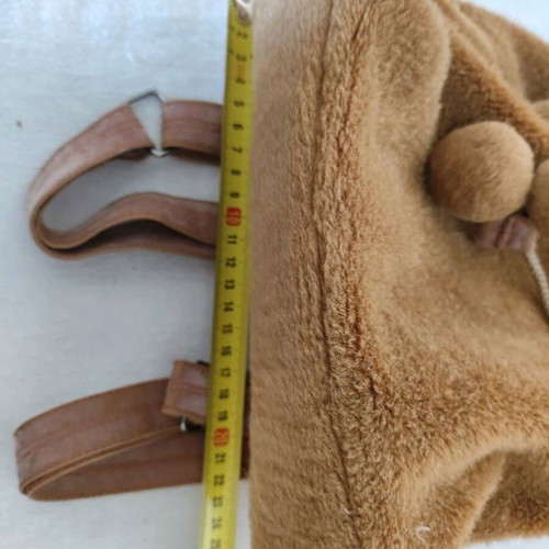 Winnie furry backpack used, brown, Disney, backpack, 30x25cm