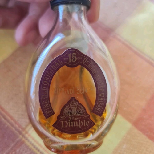 Dimple 15 years whiskey miniature used 5cl collectible