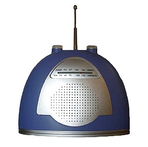 Ραδιόφωνο επιτραπέζιο μπλέ old style 14cm