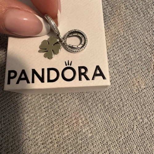Pandora luck symbol charm, silver