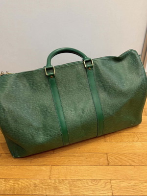 Louis Vuitton Keepall 50 Epi δέρμα μεταχειρισμένο, πράσινο
