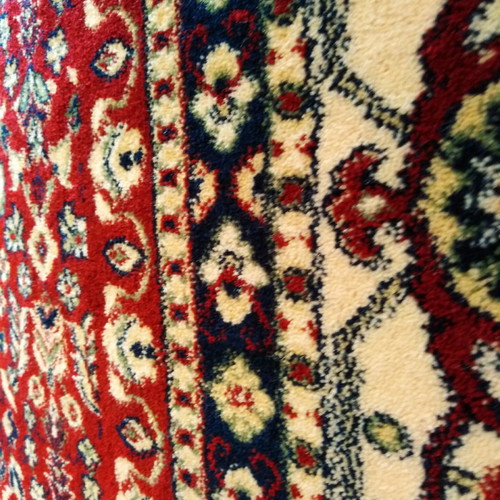Biokarpet wool rug 2.50x3.00 new with burgundy color