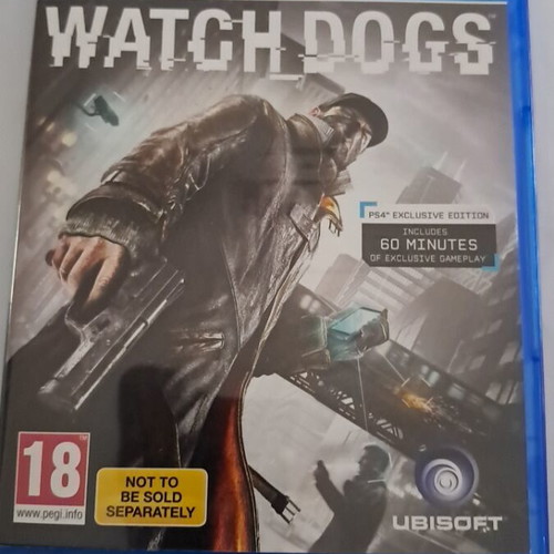 Watch Dogs PS4 game unused, no scratches