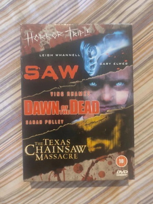 Horror Triple Feature DVD με Saw, Dawn of the Dead, Texas Chainsaw Massacre