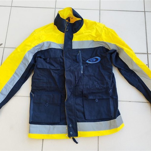 Il MONDO work jacket yellow/dark blue new with reflective strips
