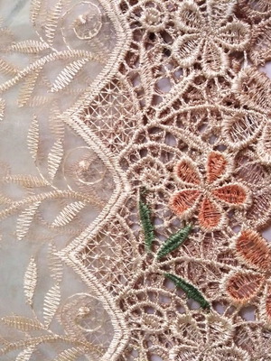 Ready Curtain new 3.00x2.80 m, organza garden lace