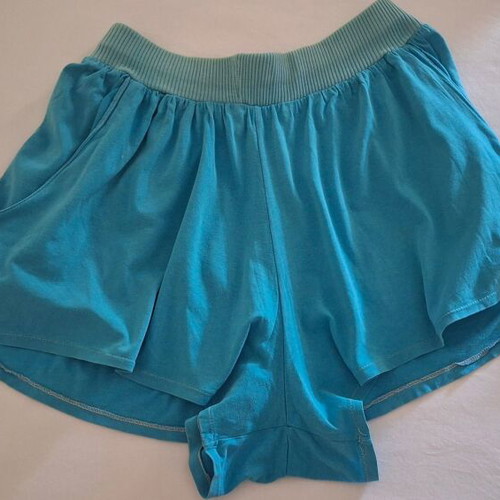 Mini skirt shorts used, aqua, size S