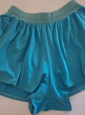Mini skirt shorts used, aqua, size S