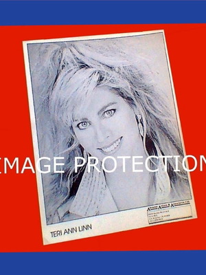 Promo photo card of Kristen from Bold and Beautiful TV series, 1980s