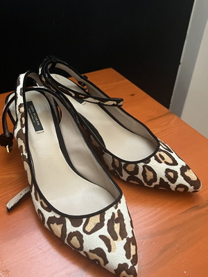 Zara Woman Leopard Slingback Heels like new, size 39