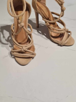 Beige sandals size 38 like new