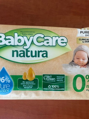 BabyCare Natura Baby Wipes 54 pcs new without Parabens