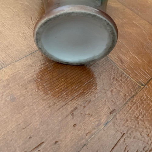 English porcelain vase with painting detail from Murillo