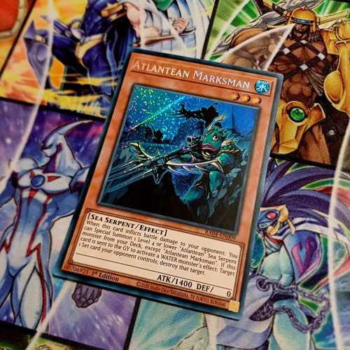 Atlantean Marksman RA04 Secret Rare Yu-Gi-Oh! card