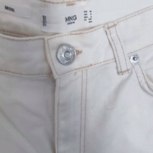 Mango mom fit jeans new, size 38, white
