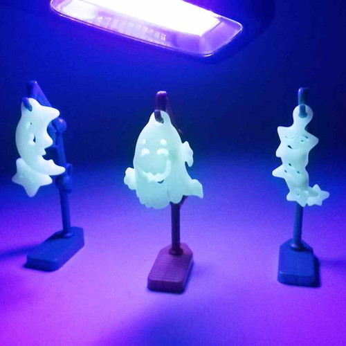 Kinder ghost figures used, pack of three