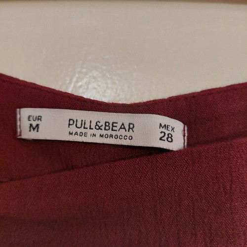 Burgundy palazzo pants like new, summer, size M Pull & Bear