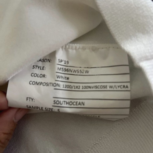 Michael Kors white top brand new with ruffle sleeves, size S