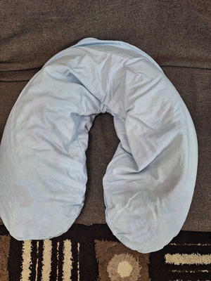 Nursing pillow used with extra pillowcase and zipper