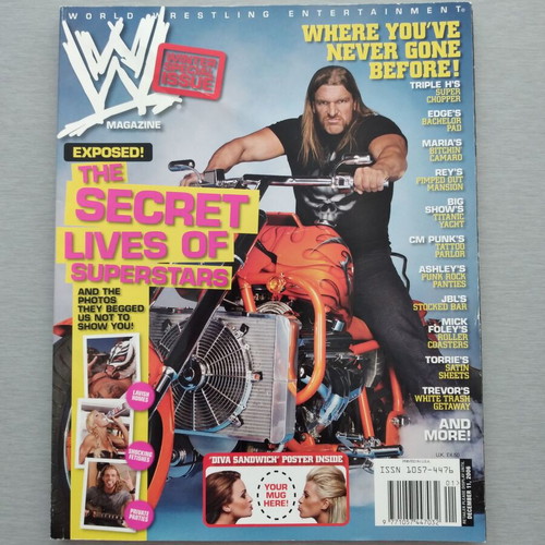 WWE Magazine December 2006 used, Retro Pro-Wrestling Triple H Cover