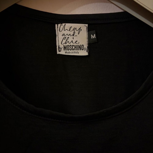 Moschino rayon cotton t-shirt used, black