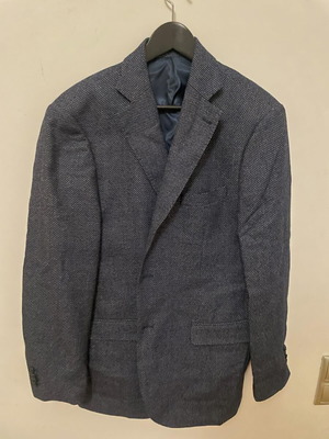 Gutteridge Navy Micro‑Textured Blazer like new